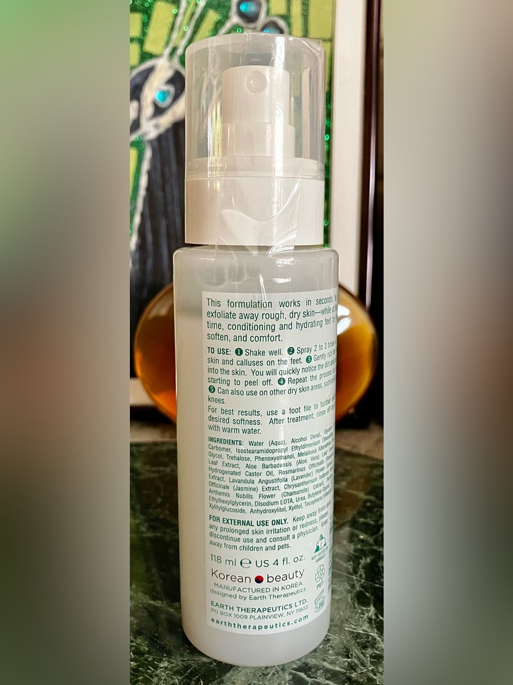 💐 4/$25 Earth Therapeutics Tea Tree Foot Peeling Spray 4 Fl Oz Unisex - Picture 3 of 3